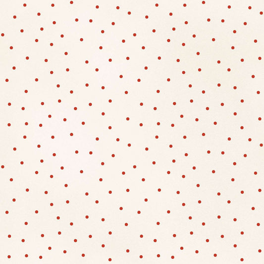 Beautiful Basic -Scattered Dot - Natural/Red