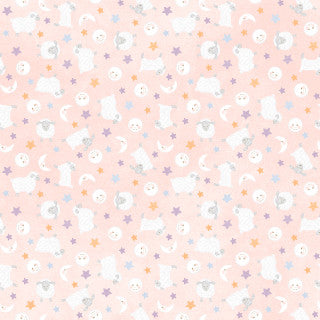 Little Chicks Flannel - Lambies & Moons - Pink