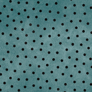 Woolies Flannel - Polka Dots - Teal