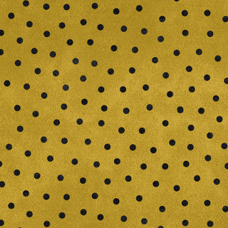 Woolies Flannel - Polka Dots - Yellow