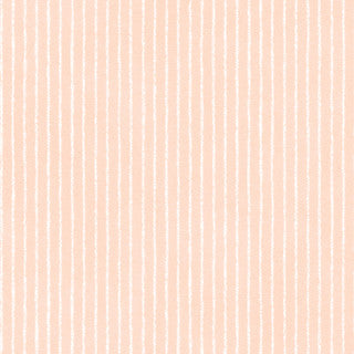 Little Lambies Woolies Flannel - Stripe - Peach