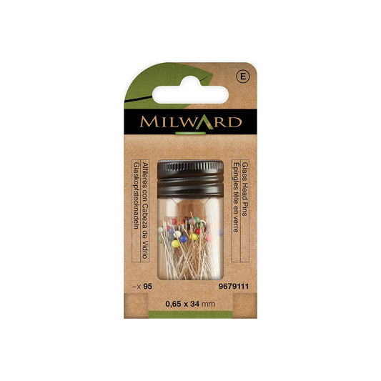 Glass Head Pins - 0.65 x 34 mm