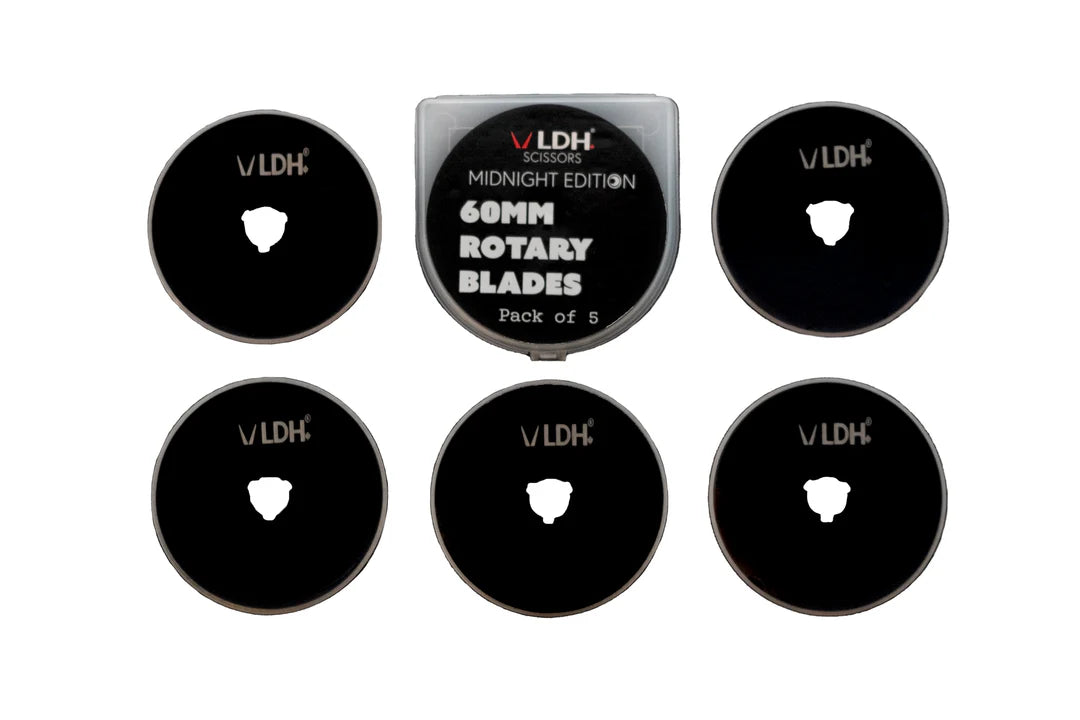 LDH Midnight Edition 60 mm Rotary Blades - Pack of 5