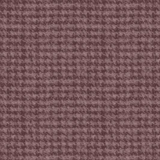 Woolies Flannel - Houndstooth - Mauve