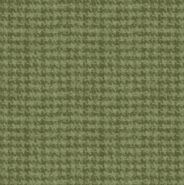 Woolies Flannel - Houndstooth - Light Green