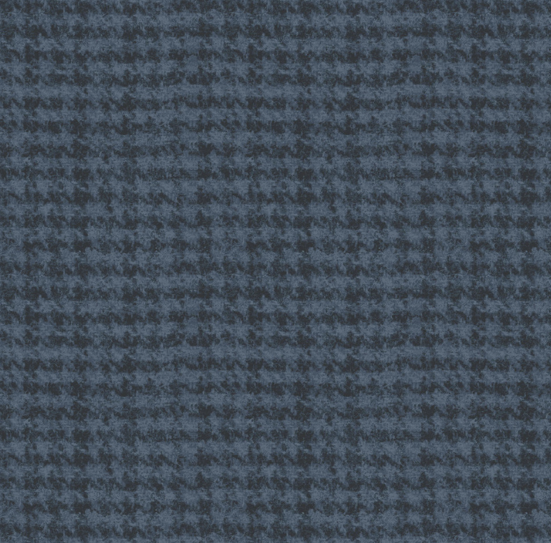 Woolies Flannel - Houndstooth - Dark Navy