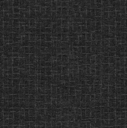 Woolies Flannel - Crosshatch - Charcoal