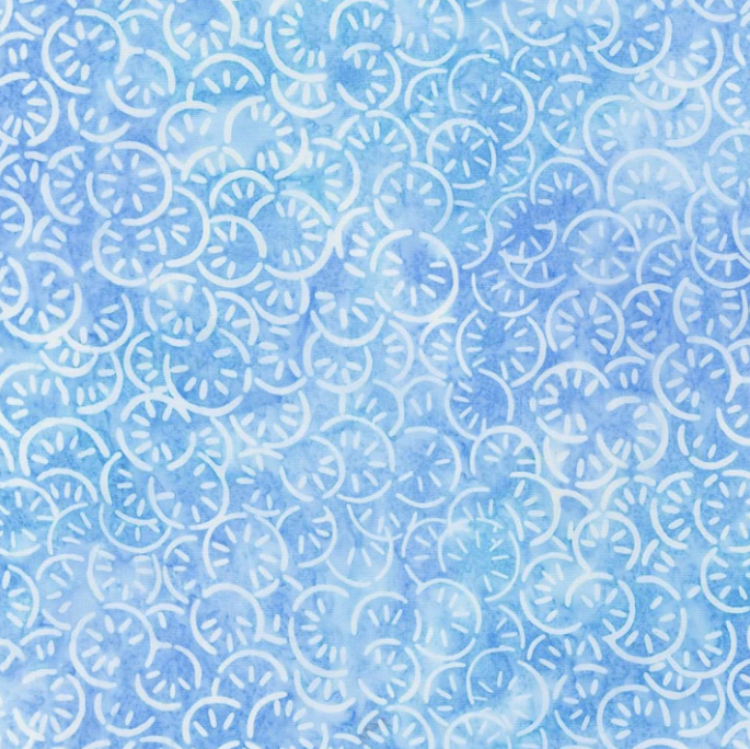 Artisan Batik - Seashore - Sky Blue - Circles