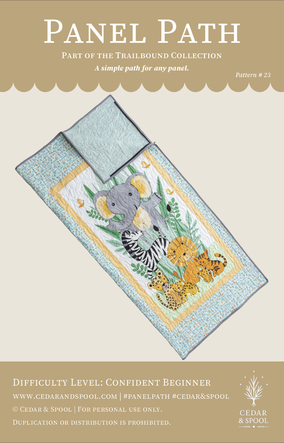 Panel Path Pattern (PDF Download) by Cedar & Spool