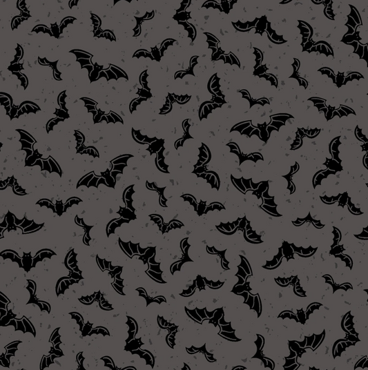 Goth Gardens - Flying Bats - Gray