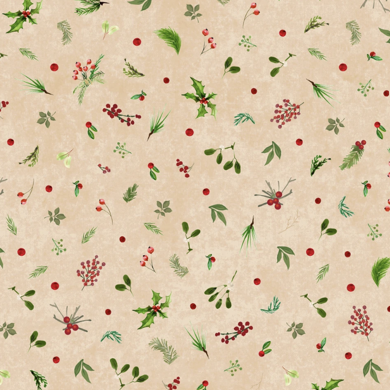 Winter Wreaths - Tiny Greenery - Cream