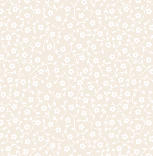 Essential Tones - Floral Vine - Ivory