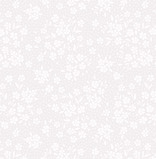 Essential Tones - Floral Spot - White