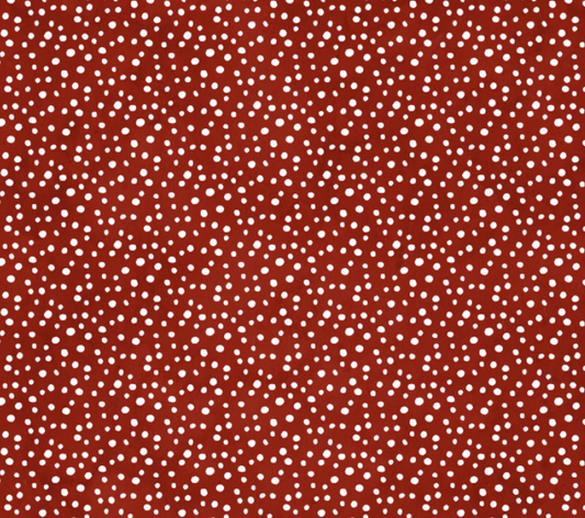 Wilmington Essentials - Petite Dots - White Dots on Red