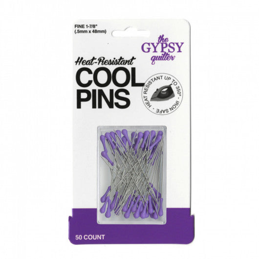 Heat Resistant Cool Pins - FINE 0.5mm - 50 count - Purple