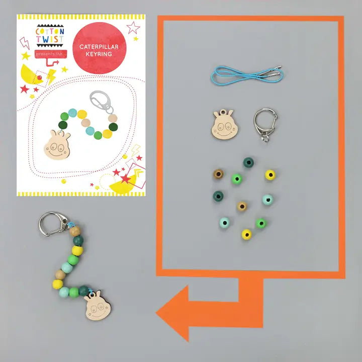 Make Your Own Caterpillar Keyring - Cotton Twist