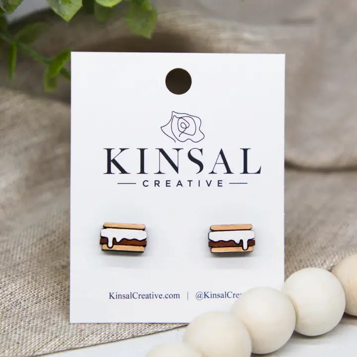 Kinsal Creative Earrings - S'mores