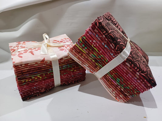 Bali Batiks - 20 FQ Bundle - Rosewood