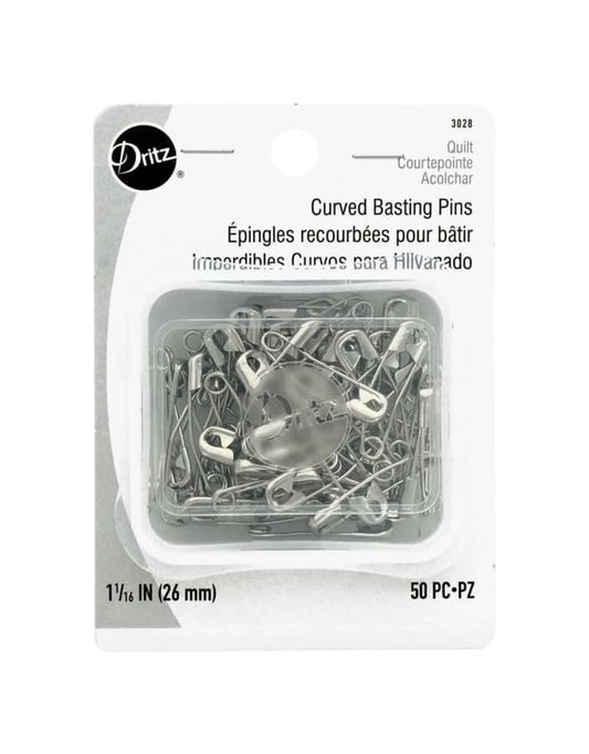 Dritz Curved Basting Pins - 1 1/16 in. - 50 piece