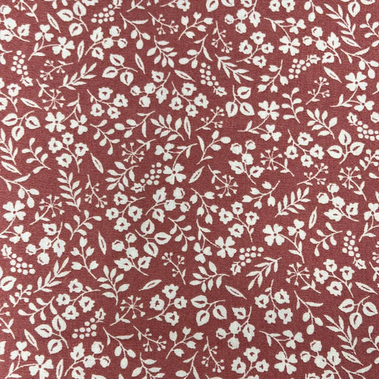 SevenBerry - Handworks- Cream Floral on Salmon
