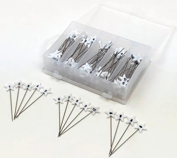 Dritz  Flathead Pins - Numbers and Directional Arrows