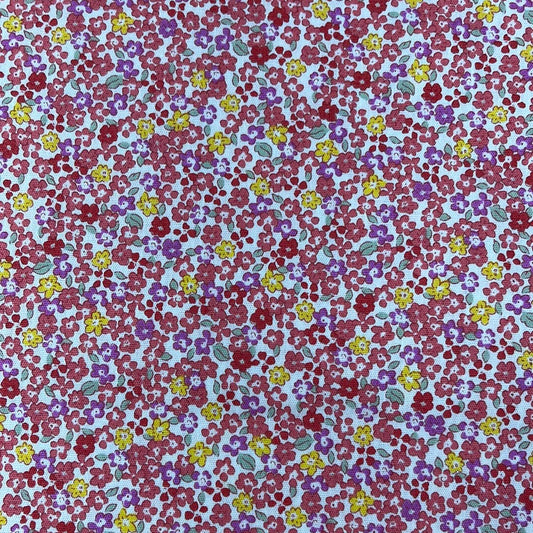 SevenBerry - Handworks- Pink, Blue, Yellow Floral on white