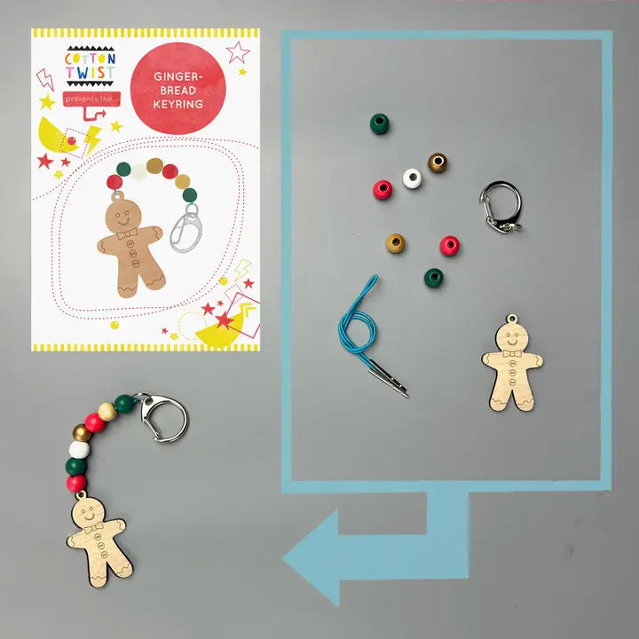 Make Your Own Gingerbread Key Ring - Cotton Twist