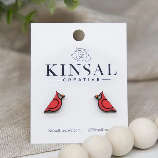 Kinsal Creative Earrings - Cardinal