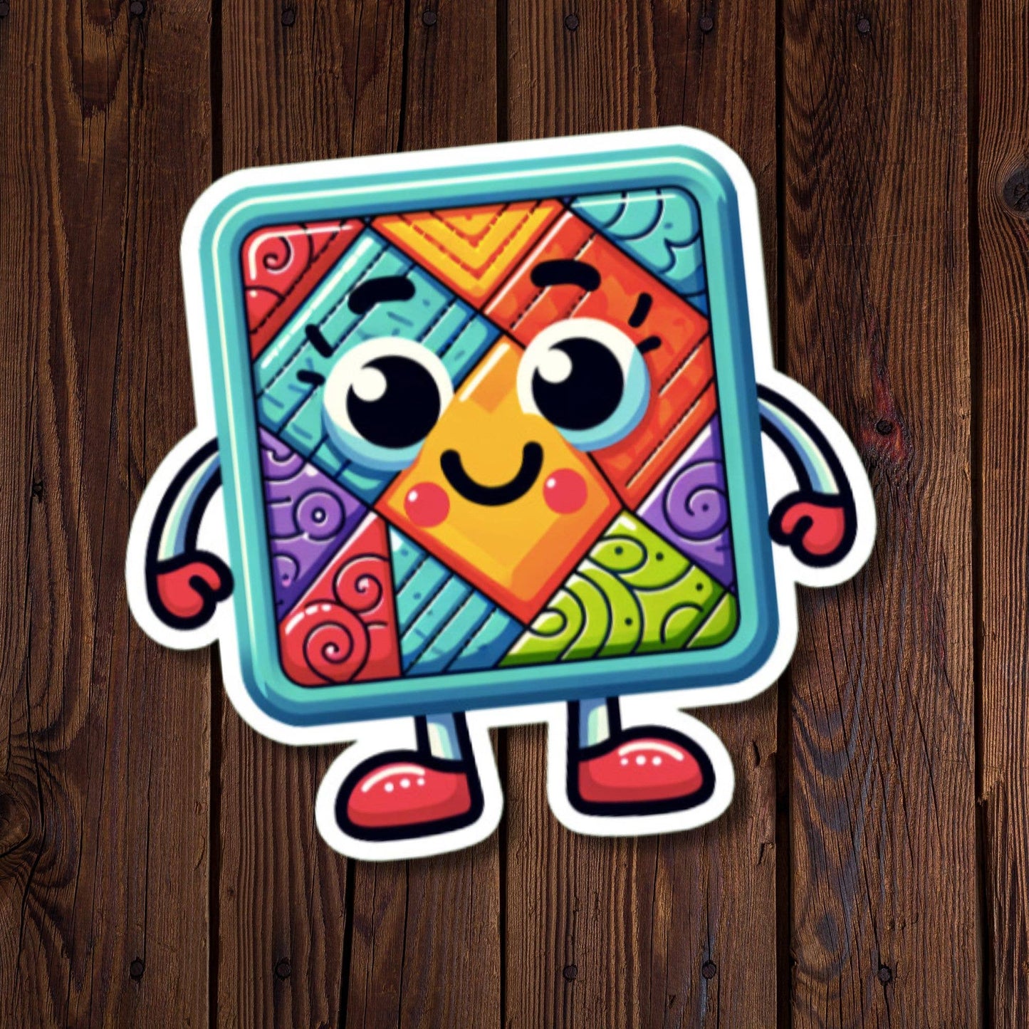 Quilting Mascot Sticker