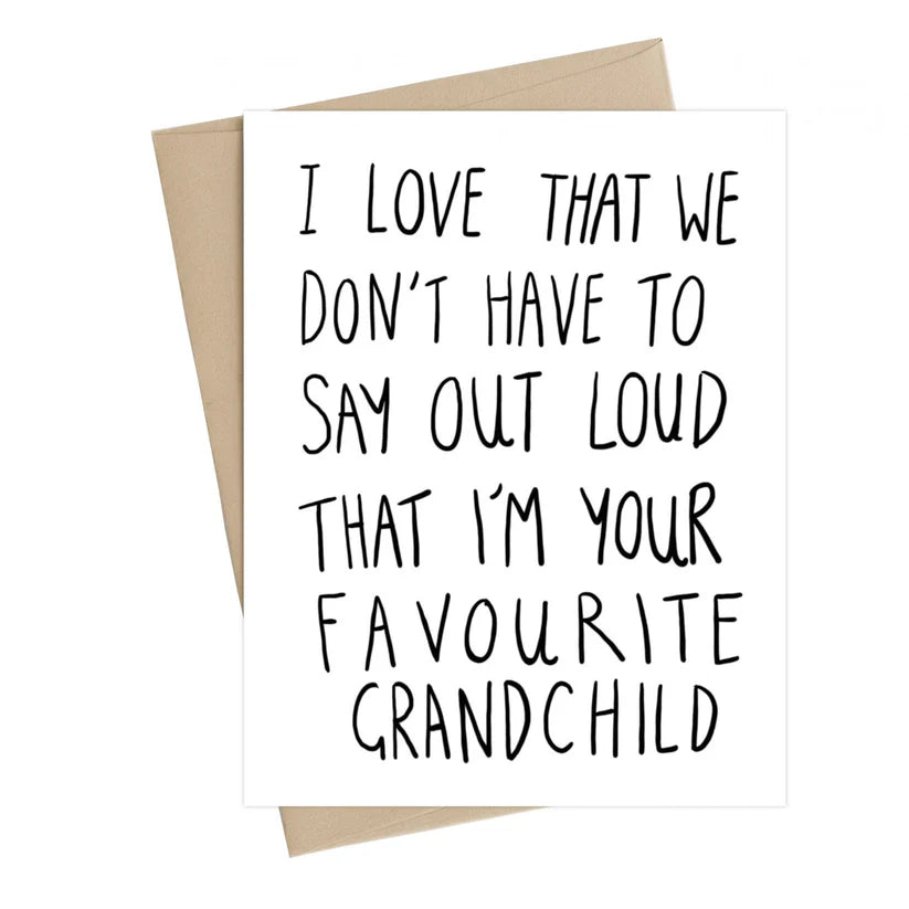 Favourite Grandchild Card