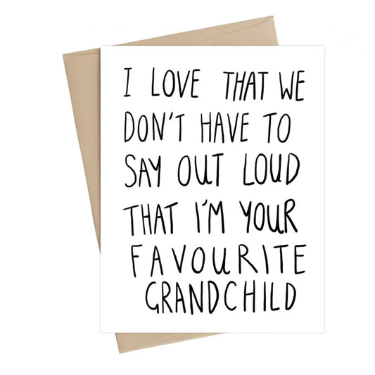 Favourite Grandchild Card