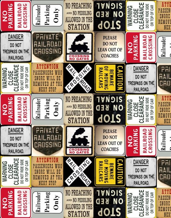 Redwood Express - Railroad Signs