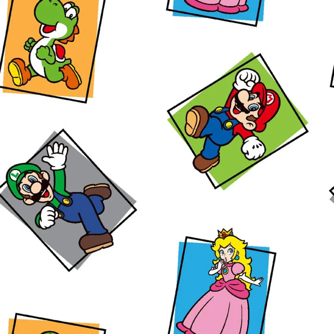 Super Mario - Character Color Block - White