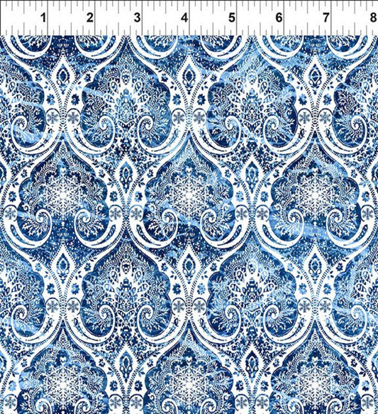 Nature's Winter - Snowflake Medallion - Blue