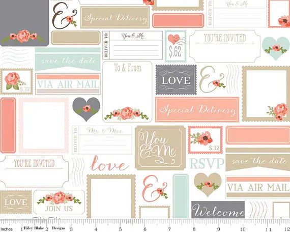 Rustic Elegance - Postcards White by Carta Bella from Riley Blake