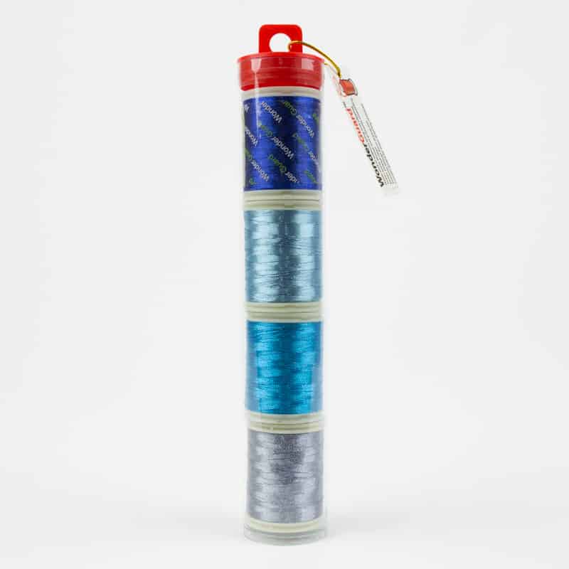 Metallic Threads Tube - Blue