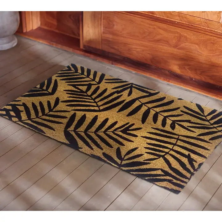 Leaf Coir Door Mat - Natural