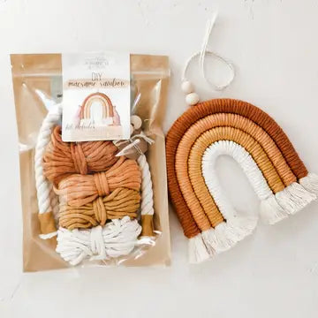 A Branch and Cord DIY Macrame Rainbow Kit