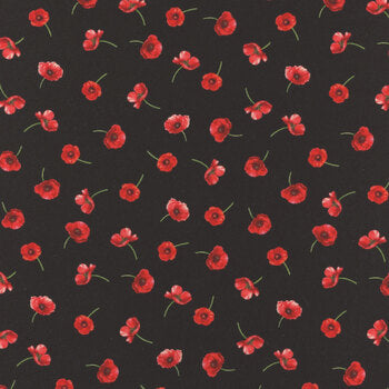 Poppy - Black - Timeless Treasures