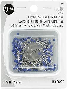 Dritz Ultra Fine Glass Head Pins - 150 piece