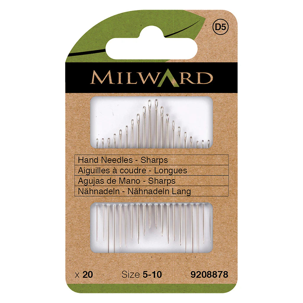 Hand Needles - Sharp - 20 Pack