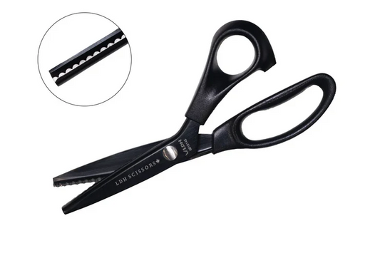 LDH Midnight Edition 9" Lightweight Pinking Shears - Scalloped