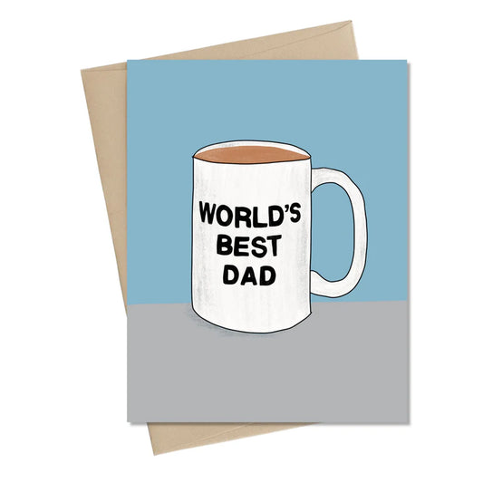 World's Best Dad Mug Card